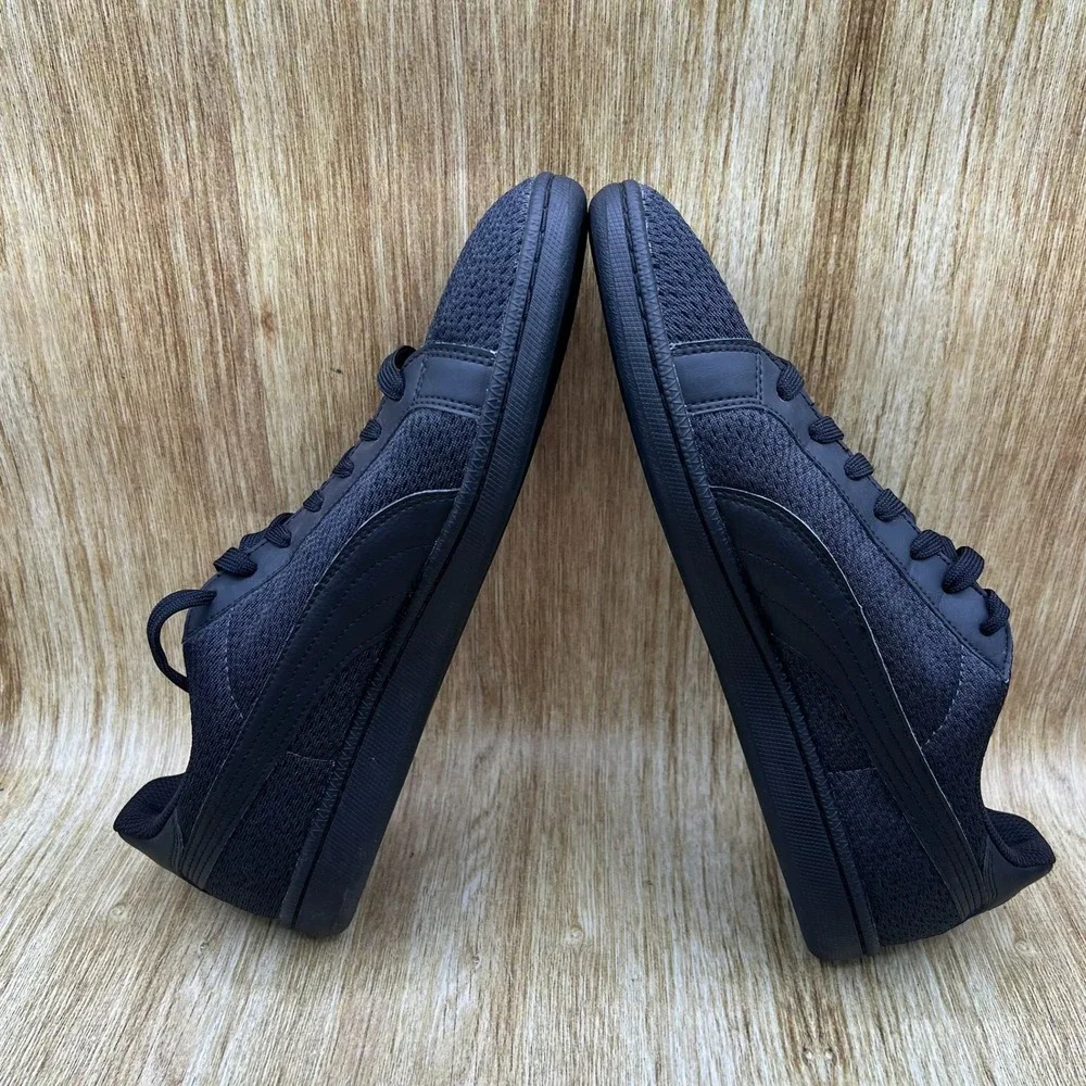 Puma Smash Knit C Men's Size 11 Black Knit Sneakers Low Top Athletic 365458-03